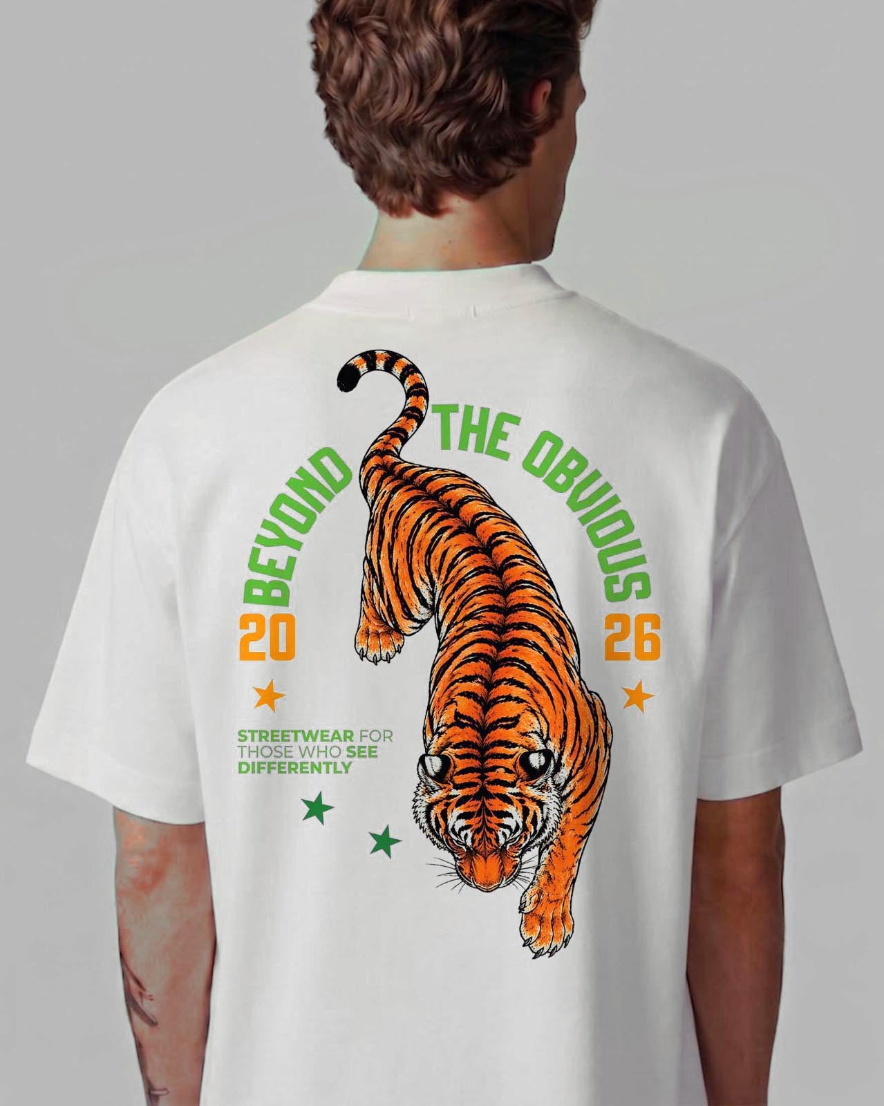 Blik Beyond The Obvious Graphic T-Shirt – White