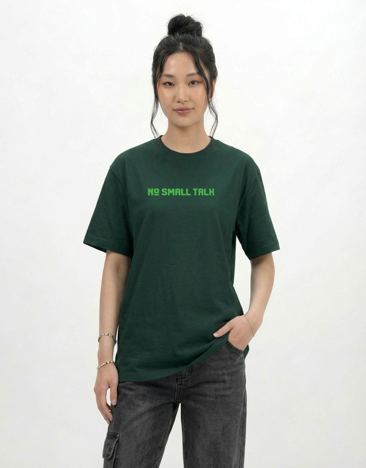 Too Awake for Small Talk Relaxed Fit T-Shirt-For Her