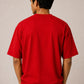 Blik Focus RELAXED FIT 240GSM T-Shirt – Less Noise More Results Graphic Tee (Red)