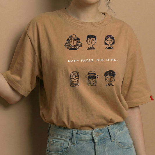 Many Faces. One Mind. - Oversized Tee