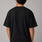 Born To Chill Forced To Work Oversized Black T-Shirt | 240 GSM Heavyweight