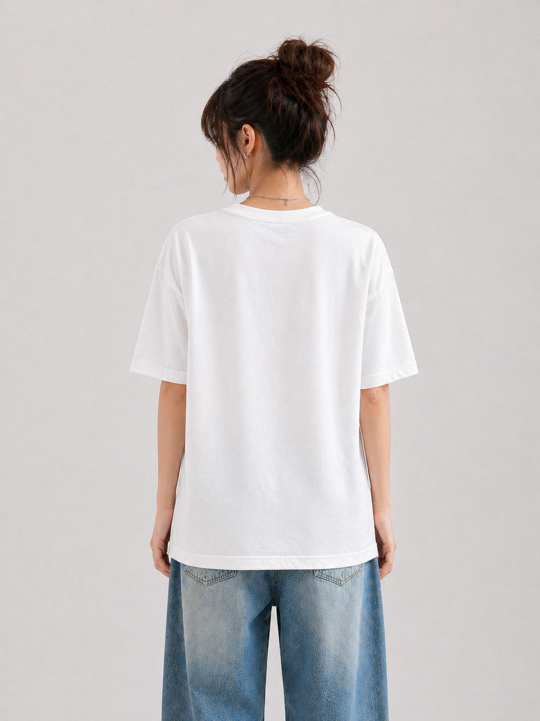 Blik “Happy Mess”  Relaxed Fit T-Shirt – White