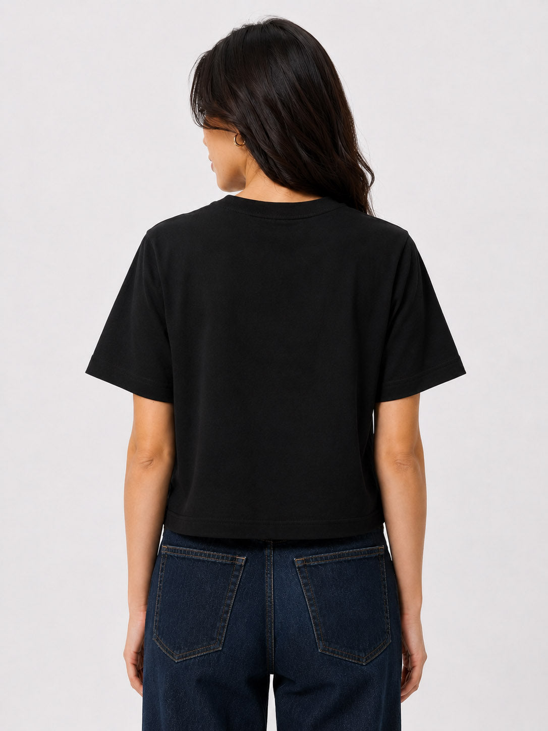 BLIK Essential Cropped Tee – Black