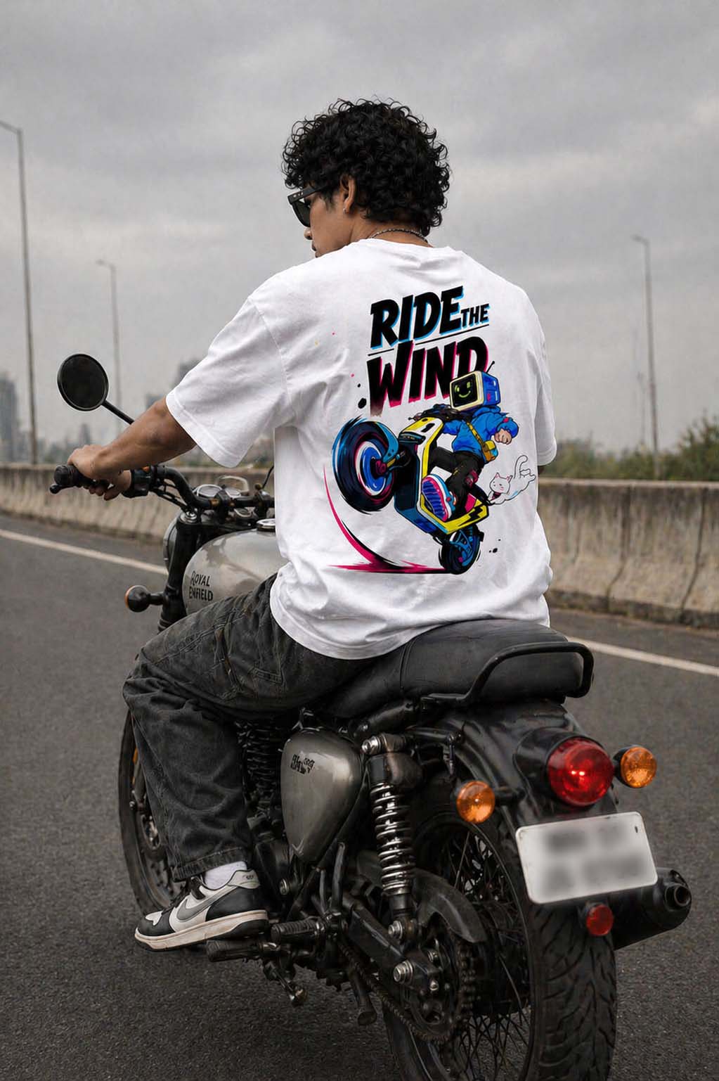 Title: Ride The Wind Relaxed Fit T-Shirt – White
