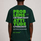 BLIK “Attitude > Problems” Oversized T-Shirt – Deep Green