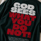 God Sees Everything Relaxed Fit T-Shirt – Forest Green | Blik