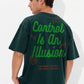 Control Is An Illusion – Forest Green Relaxed Fit T-shirt