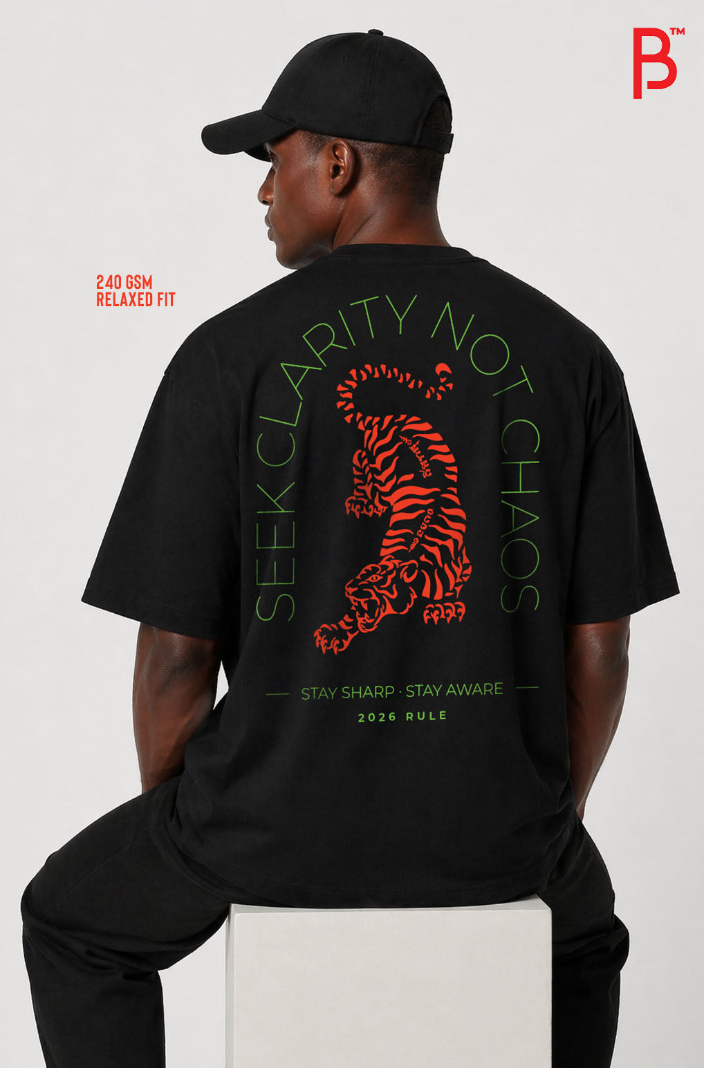 Seek Clarity Not Chaos Tee – Black