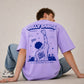Blik Gully Saints Oversized Lavender T-Shirt - 240 GSM