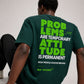 BLIK “Attitude > Problems” Oversized T-Shirt – Deep Green