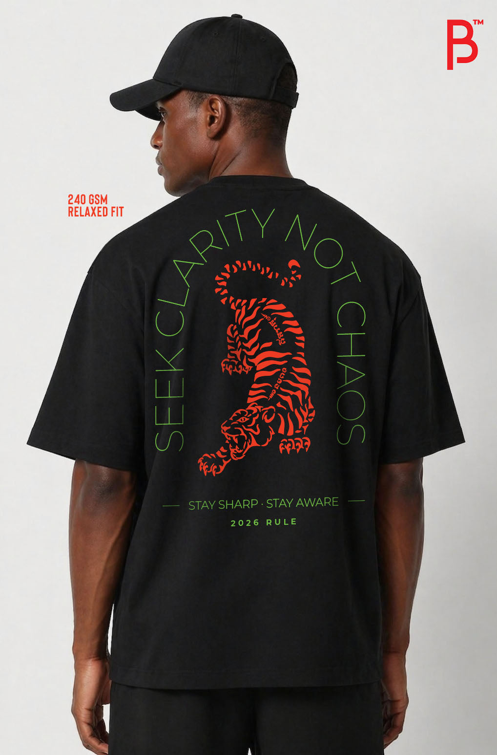 Seek Clarity Not Chaos Tee – Black