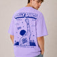 Blik Gully Saints Oversized Lavender T-Shirt - 240 GSM