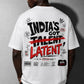 Blik “Latent” Relaxed Fit T-Shirt – White | 240 GSM Premium Cotton