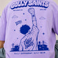 Blik Gully Saints Oversized Lavender T-Shirt - 240 GSM