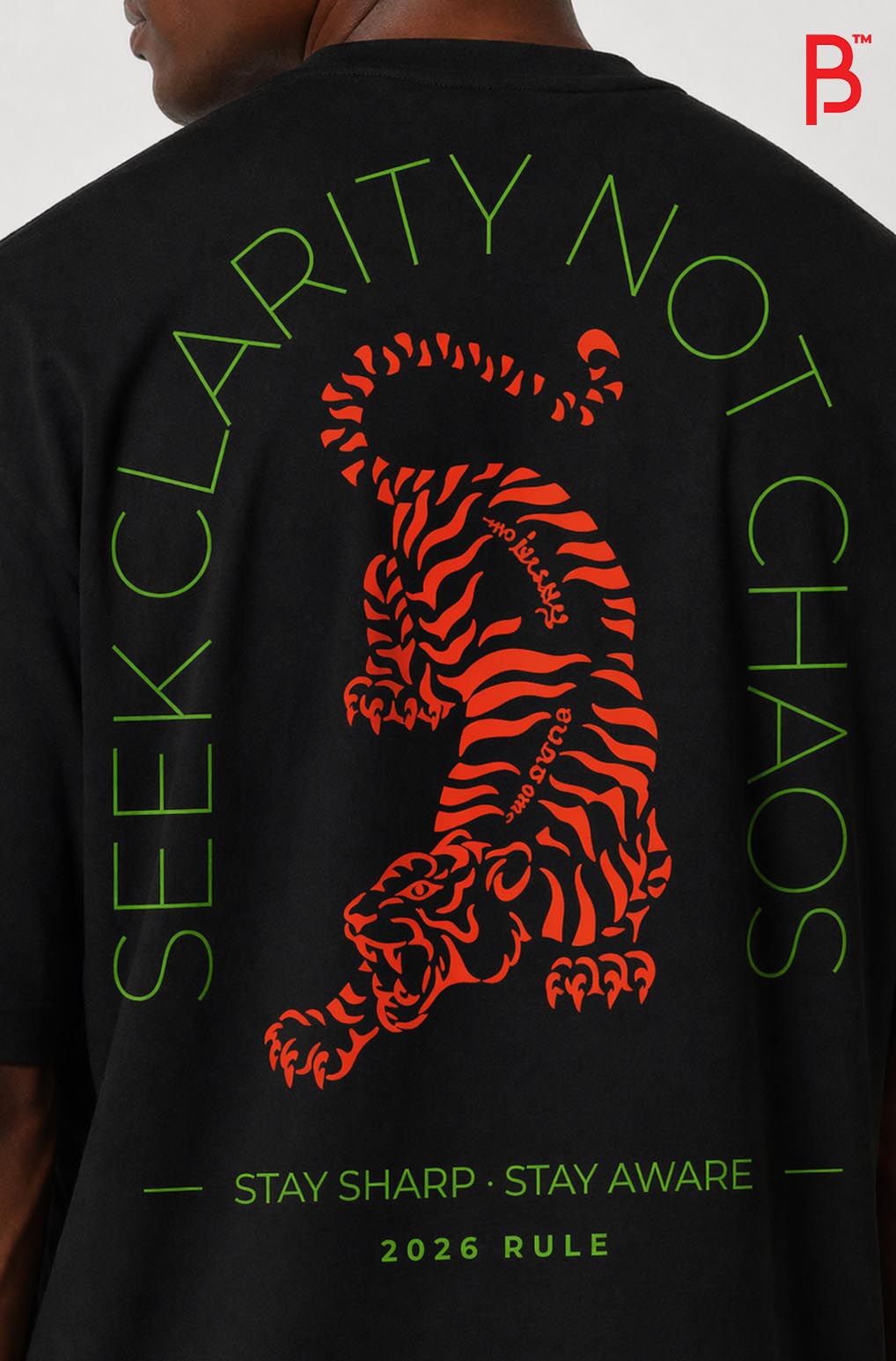 Seek Clarity Not Chaos Tee – Black