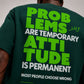 BLIK “Attitude > Problems” Oversized T-Shirt – Deep Green