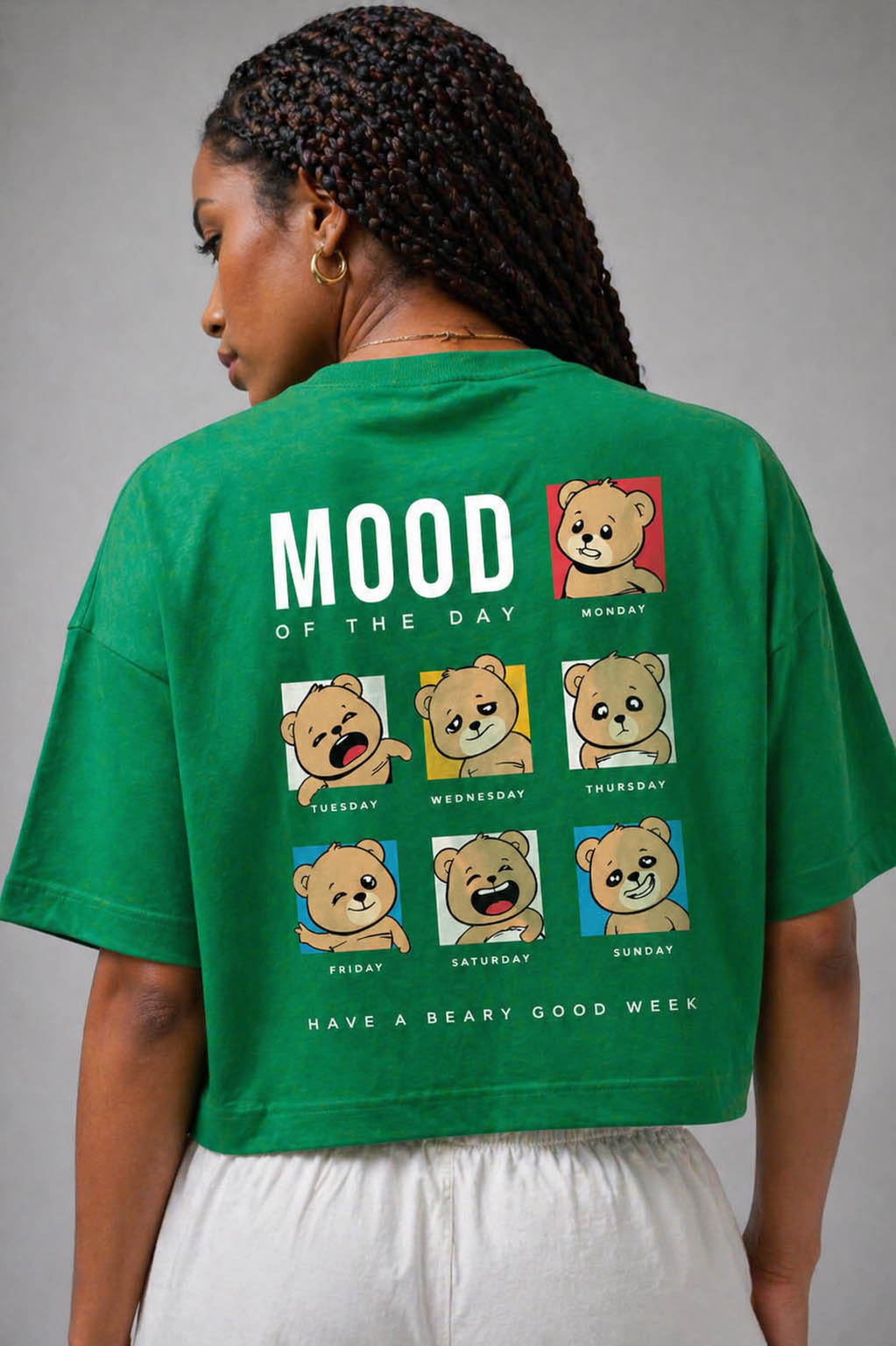 Mood of the Day Relaxed Fit T-Shirt – Green