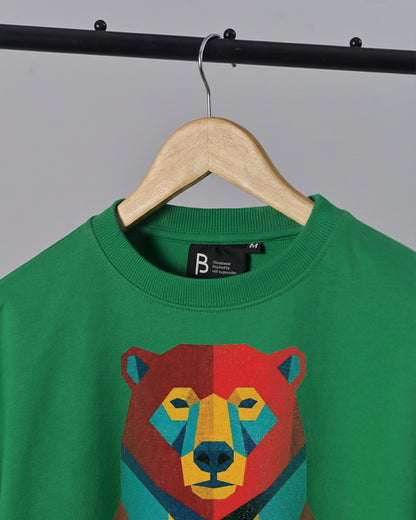 Stay – Cropped Oversized Graphic Tee