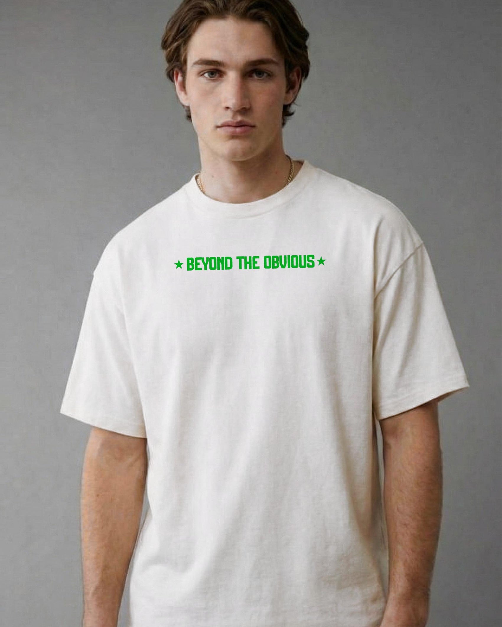 Blik Beyond The Obvious Graphic T-Shirt – White