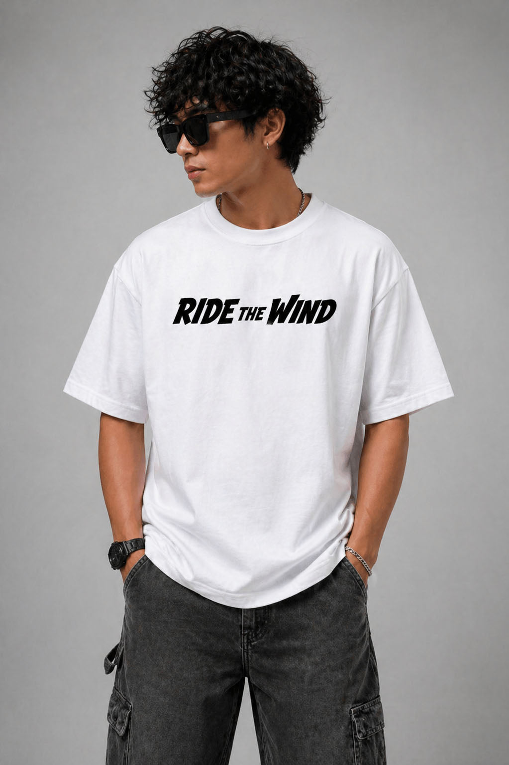 Title: Ride The Wind Relaxed Fit T-Shirt – White