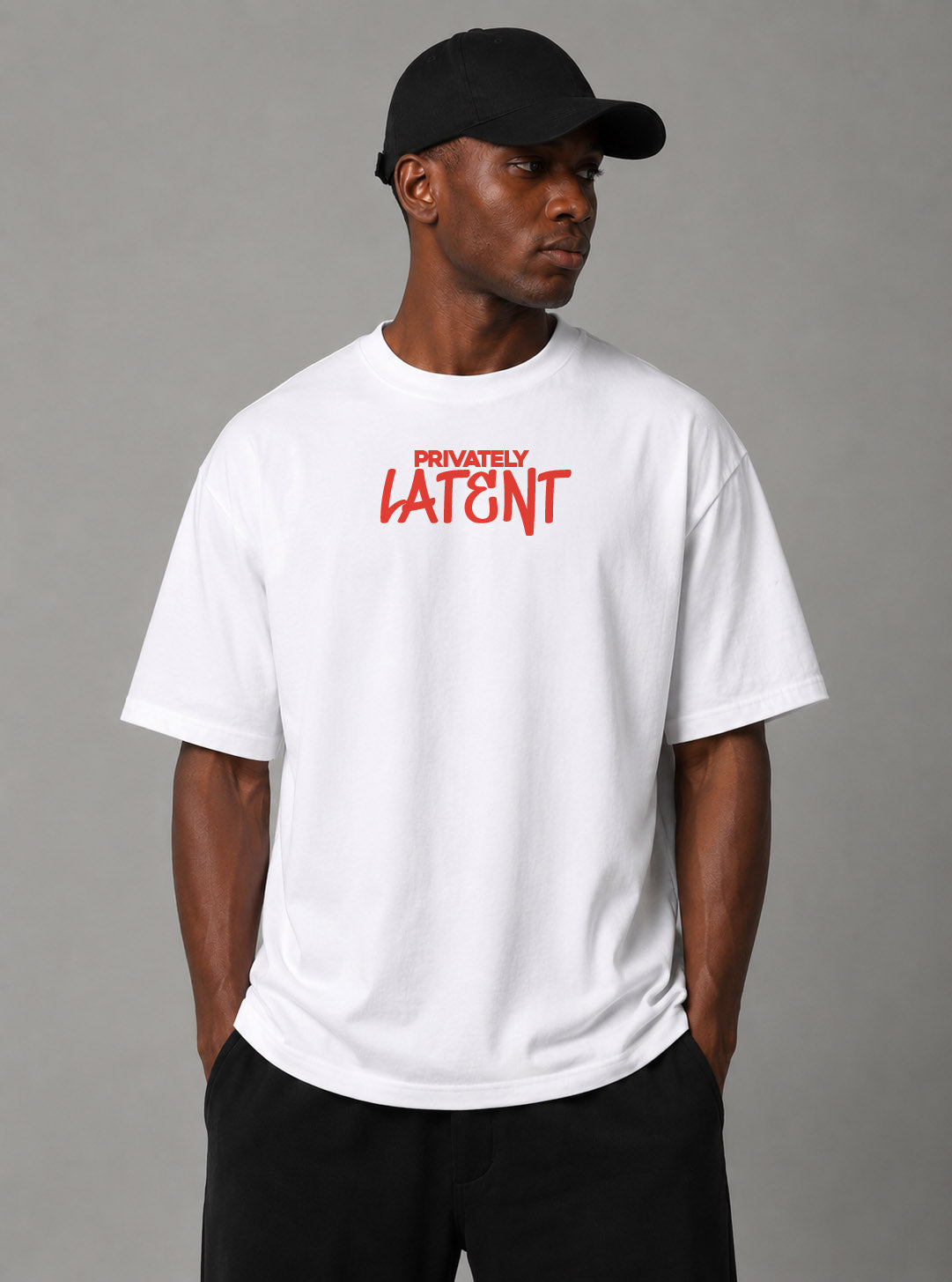 Blik “Privately Latent” relaxed fit T-Shirt – White