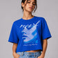 Reverb Boxy Crop Tee – Electric Blue