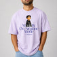 Mentally On Airplane Mode Relaxed Fit T-Shirt – Light Lavender | 240 GSM Premium Cotton