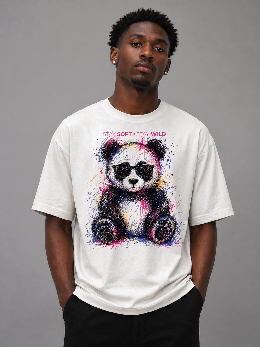 Stay Soft Stay Wild Panda T-Shirt