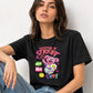 Sesame Street Graphic cropped Tee – Black | 240 GSM Premium Cotton Oversized Fit
