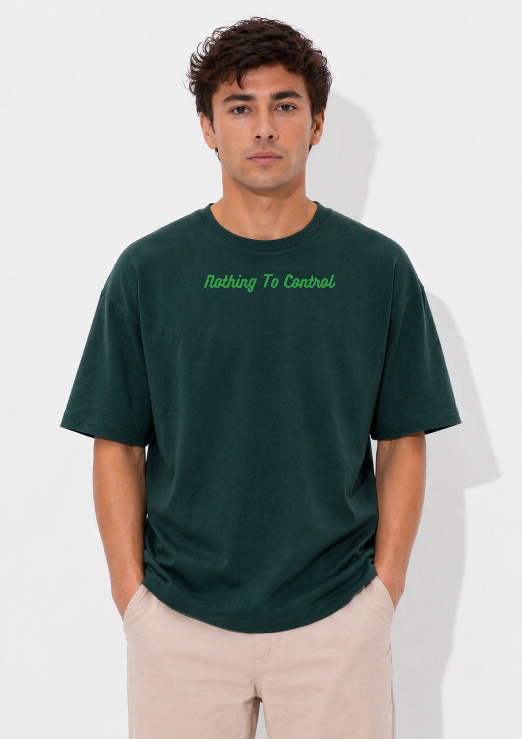 Control Is An Illusion – Forest Green Relaxed Fit T-shirt