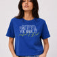 Blik “Fake It Till You Make It” Women’s  boxy fit T-Shirt – Royal Blue