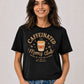 Caffeinated Moms Club 240 GSM Premium Cotton Boxy Fit T-Shirt for Women