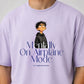 Mentally On Airplane Mode Relaxed Fit T-Shirt – Light Lavender | 240 GSM Premium Cotton