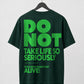 Nothing Permanent – Forest Green Relaxed Fit T-Shirt