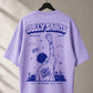 Blik Gully Saints Oversized Lavender T-Shirt - 240 GSM