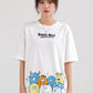 Blik “Happy Mess”  Relaxed Fit T-Shirt – White