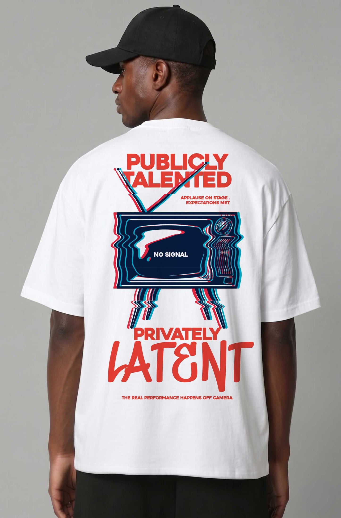 Blik “Privately Latent” relaxed fit T-Shirt – White
