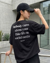 Nobody Cares – Oversized Streetwear Tee
