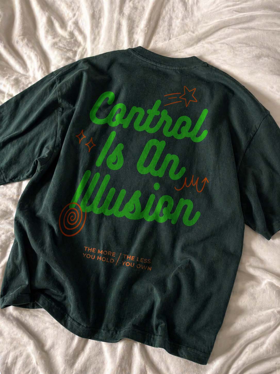 Control Is An Illusion – Forest Green Relaxed Fit T-shirt