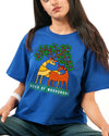 Hues of Madhubani T-shirt – Blue