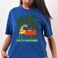 Hues of Madhubani T-shirt – Blue