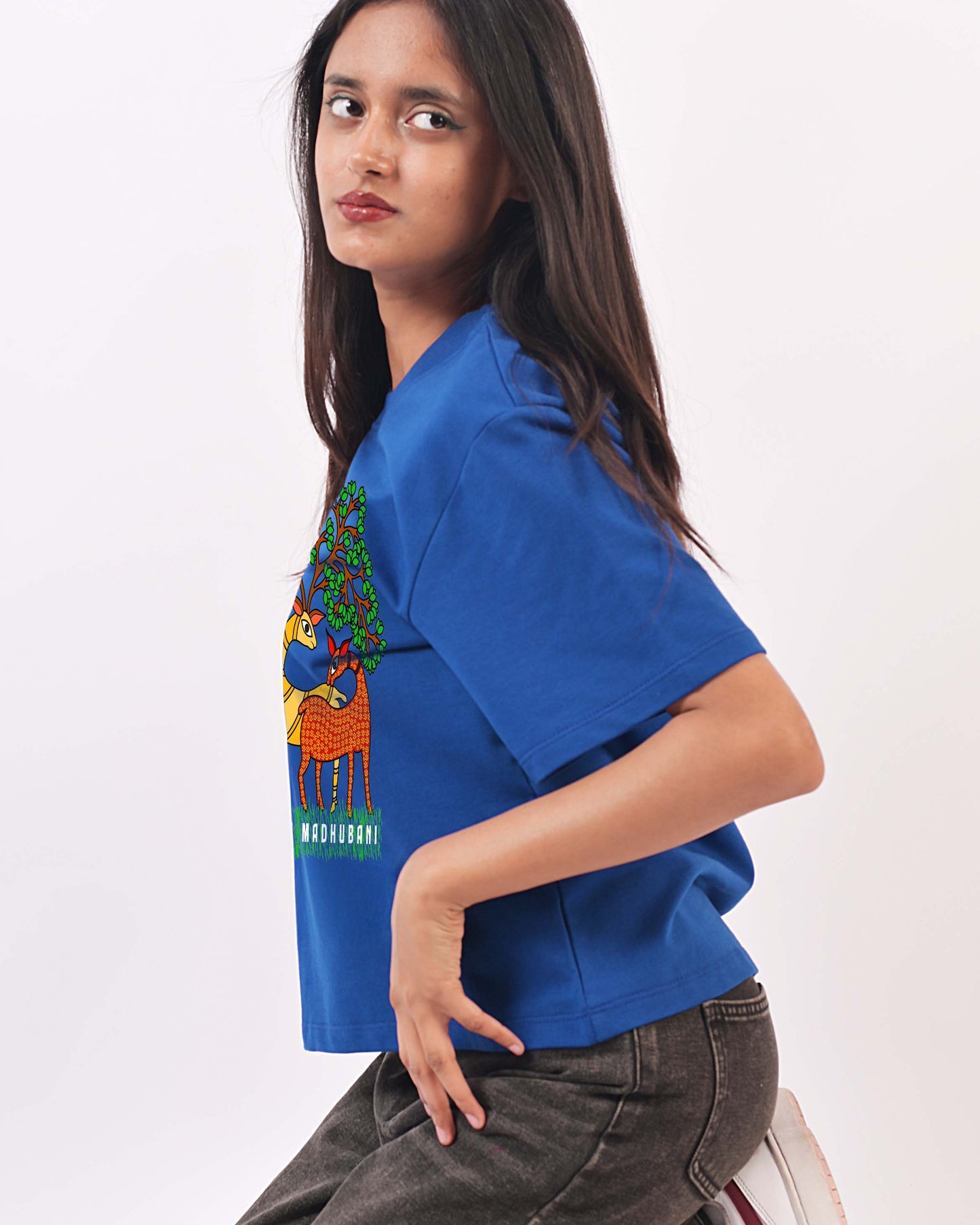 Hues of Madhubani T-shirt – Blue