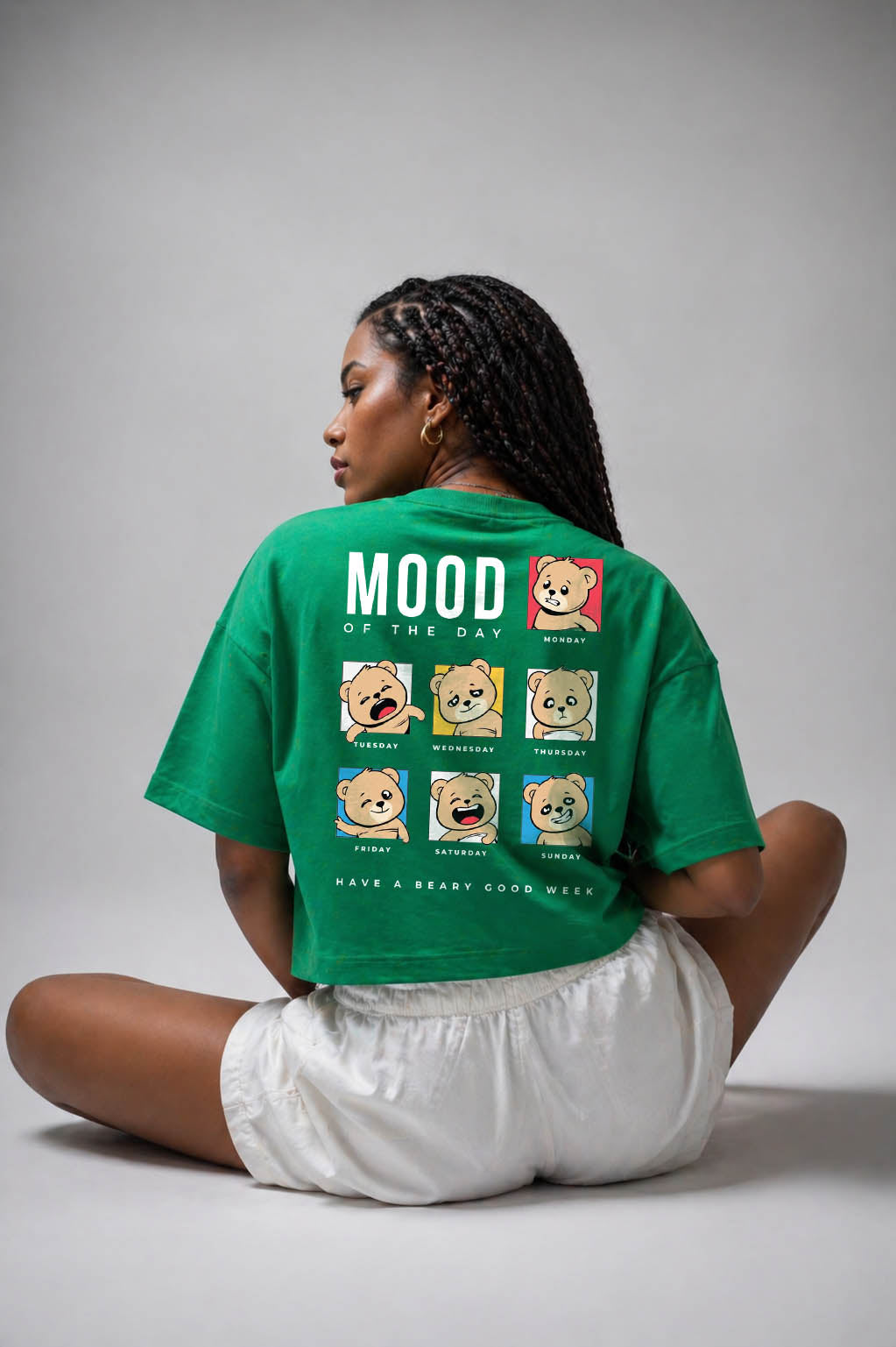 Mood of the Day Relaxed Fit T-Shirt – Green