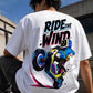 Title: Ride The Wind Relaxed Fit T-Shirt – White