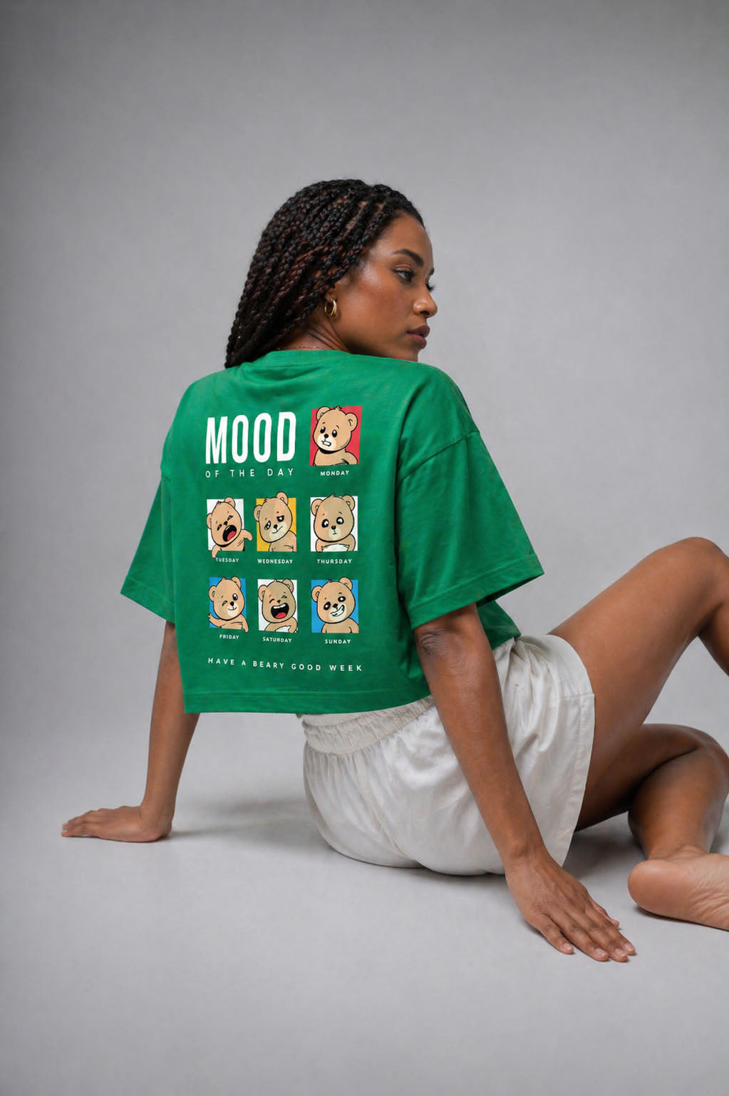 Mood of the Day Relaxed Fit T-Shirt – Green