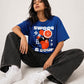 Sweet & Sour Graphic Blue Boxy Fit Tee | Blik