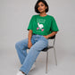 Blik “You Owe It To Yourself” 240 GSM Premium Oversized Crop Tee – Emerald Green