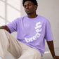 Blik “Breath” Oversized T-Shirt – Lavender | 240 GSM Heavyweight Cotton | Boxy Fit