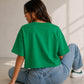 Stay Cool Oversized Cropped T-Shirt – Bright Green