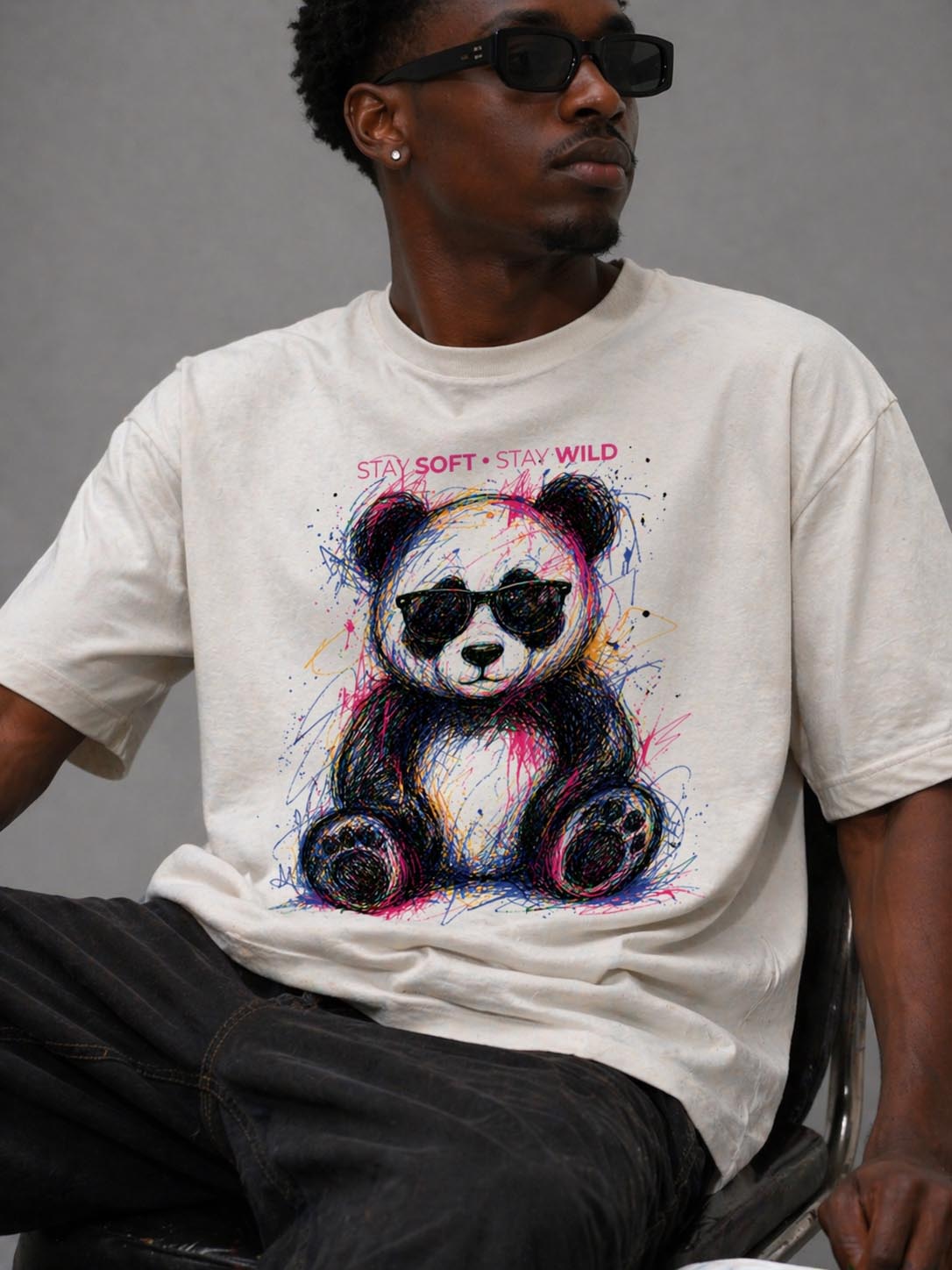 Stay Soft Stay Wild Panda T-Shirt